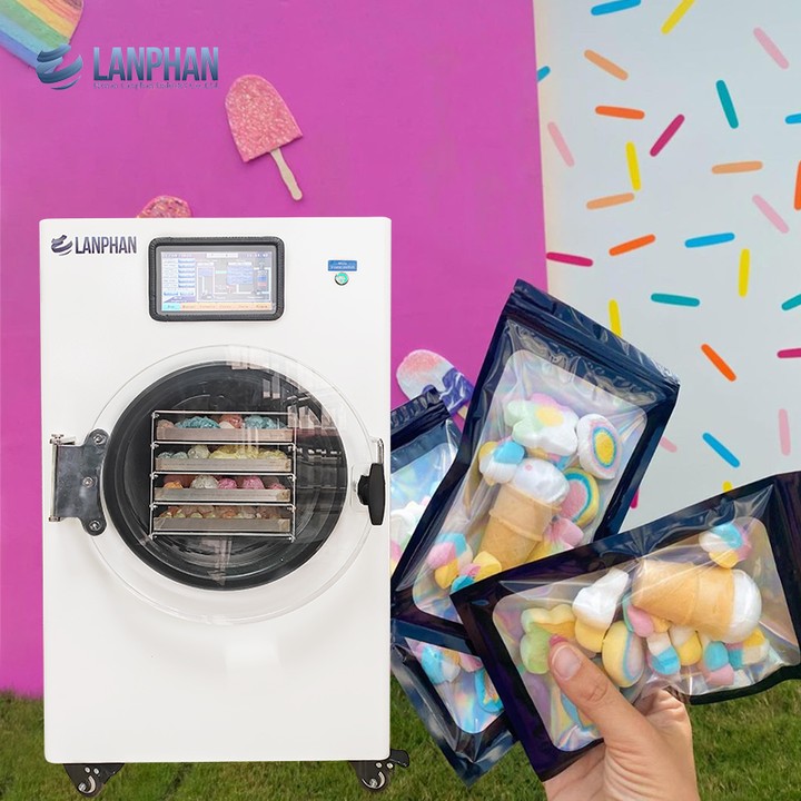 Freeze drying candy